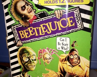 1990 vintage Beetlejuice Tim Burton movie action figure collector case