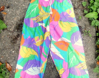 80s/90s Fresh Jams Bright Bold Long Summer Hip Hop Wild Honey Shorts S/M