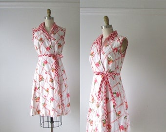 SALE vintage 1960s dress / 60s dress / Cherry Pie