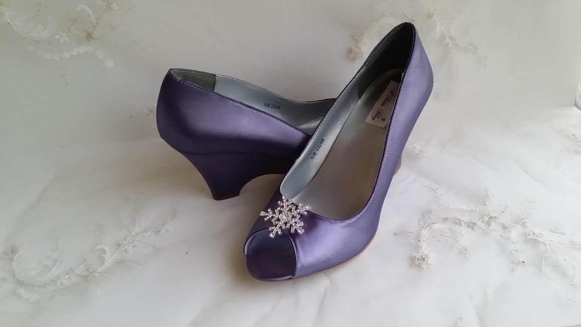 Lilac Purple Bridal Shoes Lilac Purple Wedding Shoes with a