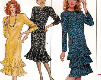 Butterick 5717 Sewing Pattern for Misses' Dress - Uncut - Size 6, 8, 10