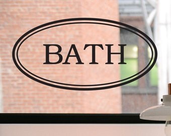 Bathroom Sign Decal bathroom decal | etsy Bathroom Sign Decal bathroom decal | etsy