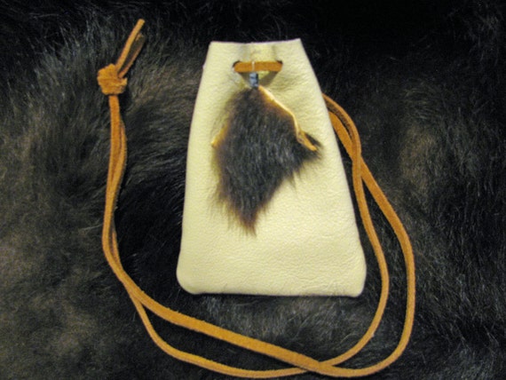 Skunk Totem Medicine Bag Leather Bag Pouch Animal Totem