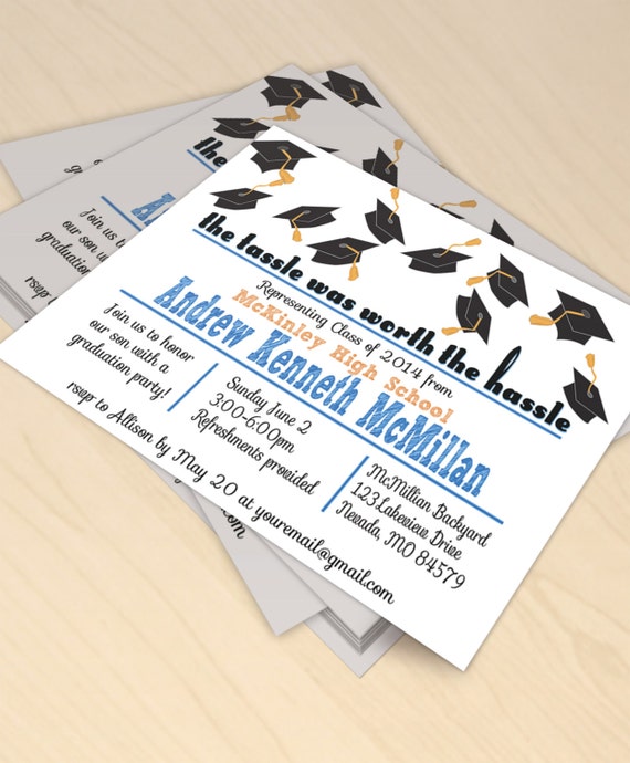 Senior High School Graduation Party Printable by EventsYouCanPrint