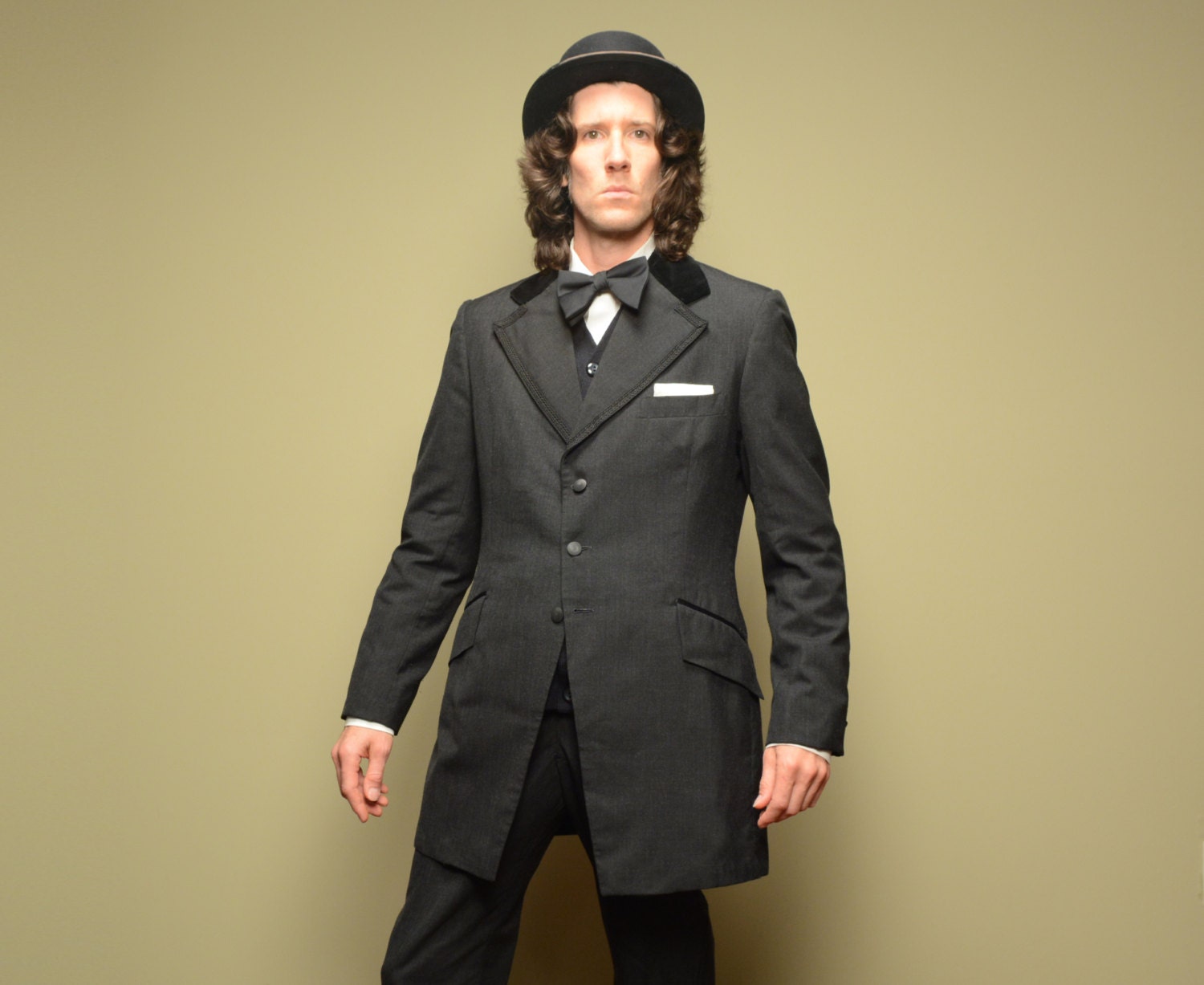 mens vintage suit 70s vintage gray tuxedo 1970 mod three