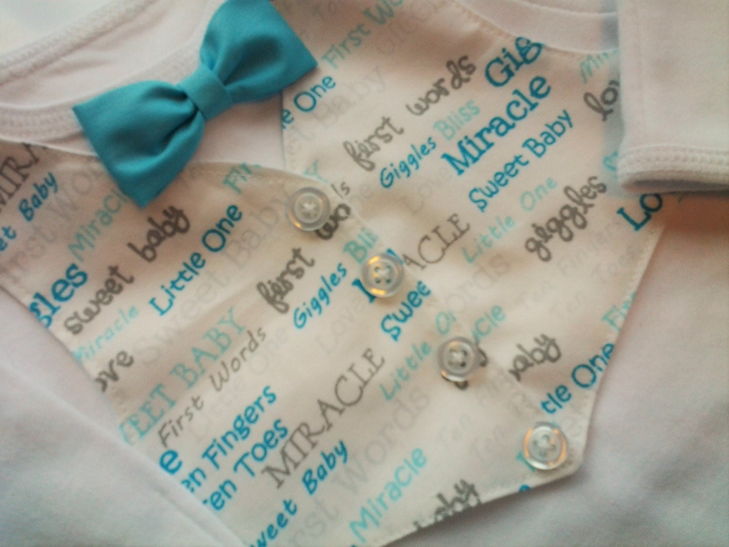 Infant Boys Hospital take me home with Vest and bowtie boys