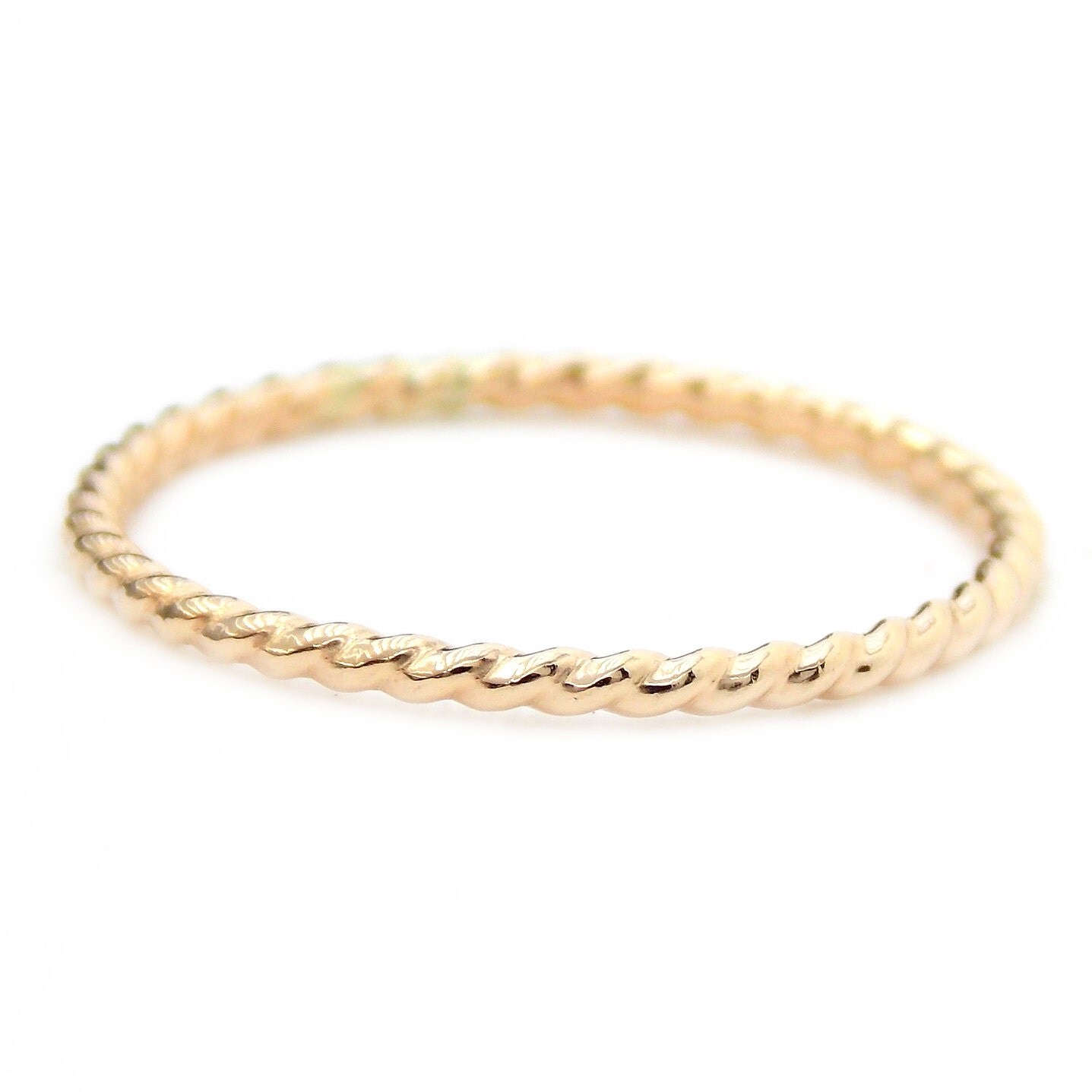 Gold-filled Simple Twisted Rope Ring: 14K Gold-filled ring