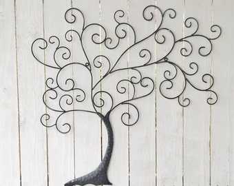 Metal Wall Art, Metal Wall Decor, Metal Tree Wall Art, Tree Decor, Black Tree Wall Decor, Tree Wall Art, Tree of Life, Family Tree of Life