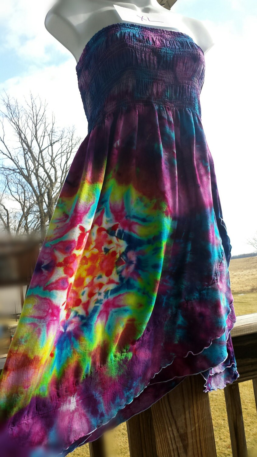 etsy tie dye dress