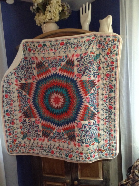 Smithsonian Museum Shop Quilt Patterned Cotton Throw With