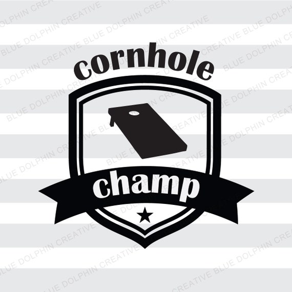 Download Cornhole Champ SVG PNG PDF / Corn hole cut file / tailgating