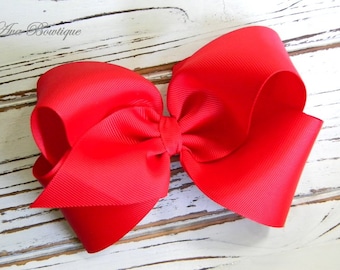 Red Boutique Hair Bow - Extra Large Red Hair Bow - Extra Large Boutique Bow - Extra Large Red Bow