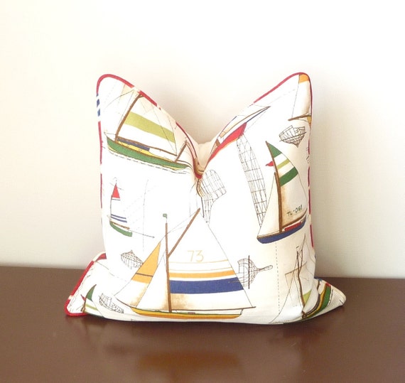 Nautical Pillow Yacht Plans Pillow Boat Pillow Boat by Tanche