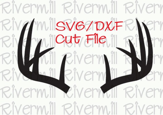 Download SVG DXF Deer Antlers Cut File