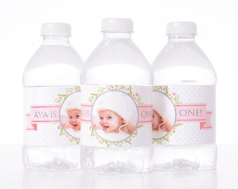 Baby Shower Decoration - 25 Baby Shower Water Bottle Labels, Birthday, etc - Waterproof and self stick