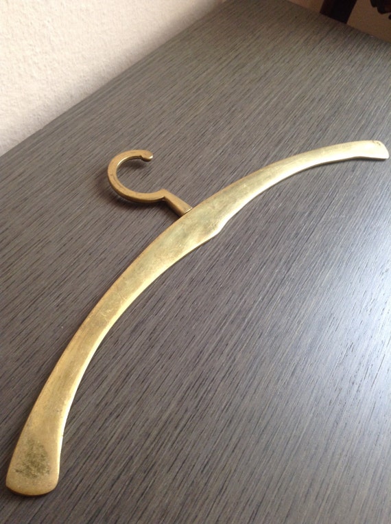 Vintage Brass Clothes Hangers Antique Brass Coat by BerlinCurated