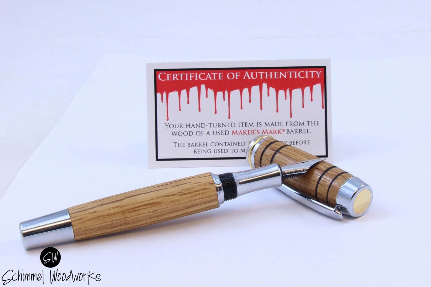 Popular Makers Mark Whiskey Barrel Wood Pen Pen And Ink Ink Pen Pen