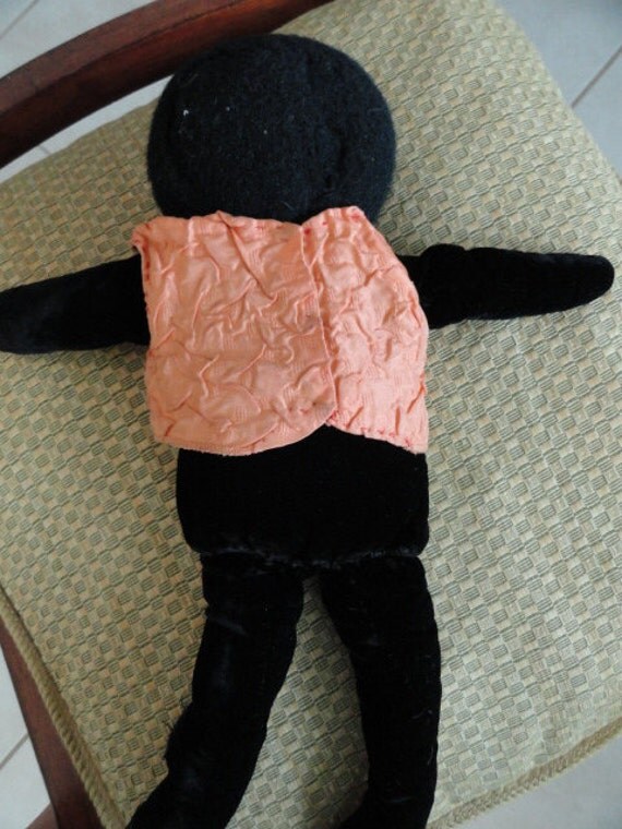 B468 Vintage Handmade Golliwog doll Jim Crow doll by ABGGoodStuff