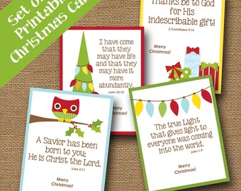 kids printable christmas cards cute scripture christmas cards diy printable instant download christmas - Printable Holiday Cards For Kids kids printable christmas cards cute scripture christmas cards diy printable instant download christmas - Printable Holiday Cards For Kids