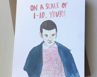 Stranger Things Card //Eleven