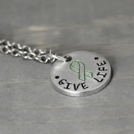 Give Life Necklace Organ Donation Jewelry Transplant