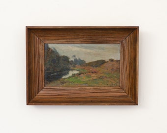 Antique Original Signed / Framed Oil Painting by Listed artist Aladar Edvi-Illes - Early 20th Century