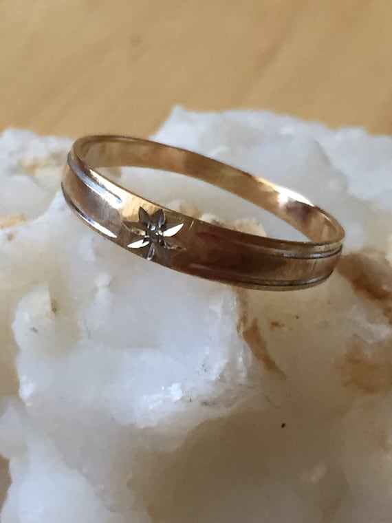 Mens 14k Gold Diamond Wedding Ring