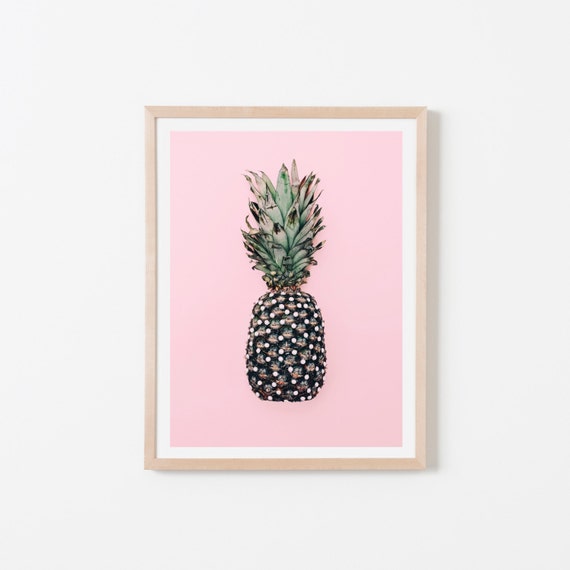Pink Pineapple Nursery Art. Nursery Wall Art. Nursery Prints.