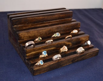 Tiered Jewelry Store Ring Display / Multiple Ring Holder / Multiple Ring Display