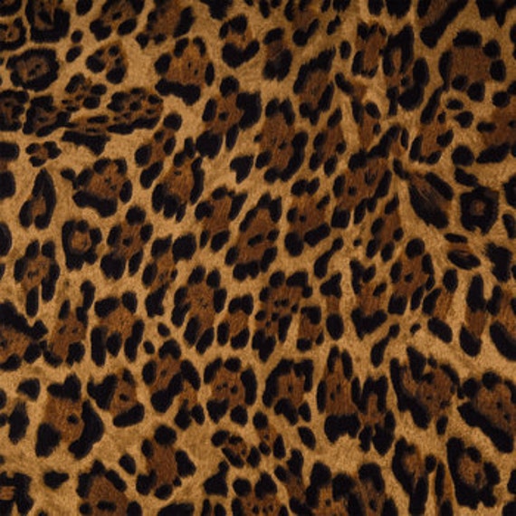 FABRIC-Leopard Print Fabric by the Yard-Quilt Fabric-Apparel