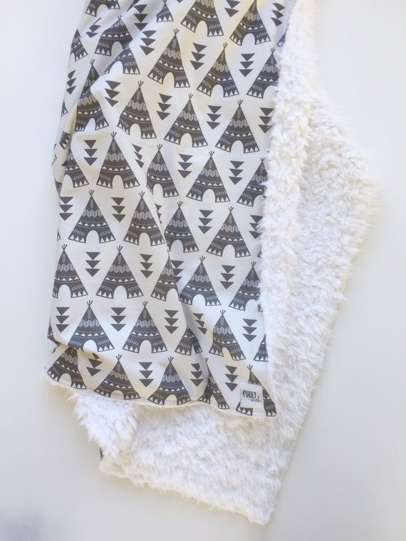 TeePee Baby Blanket by madlywish on Etsy