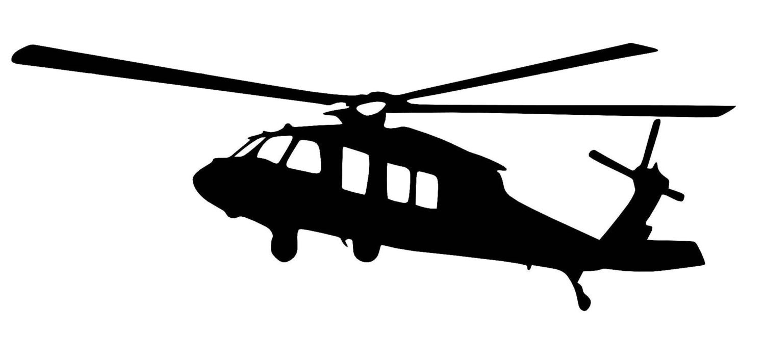 Blackhawk Helicopter Vinyl Sticker