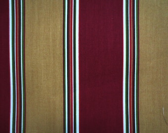 Outdoor Pillow Cover / Cranberry Stripe Pillow Cover / Waterproof Pillow Cover