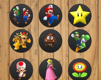Super Mario Cupcake Toppers