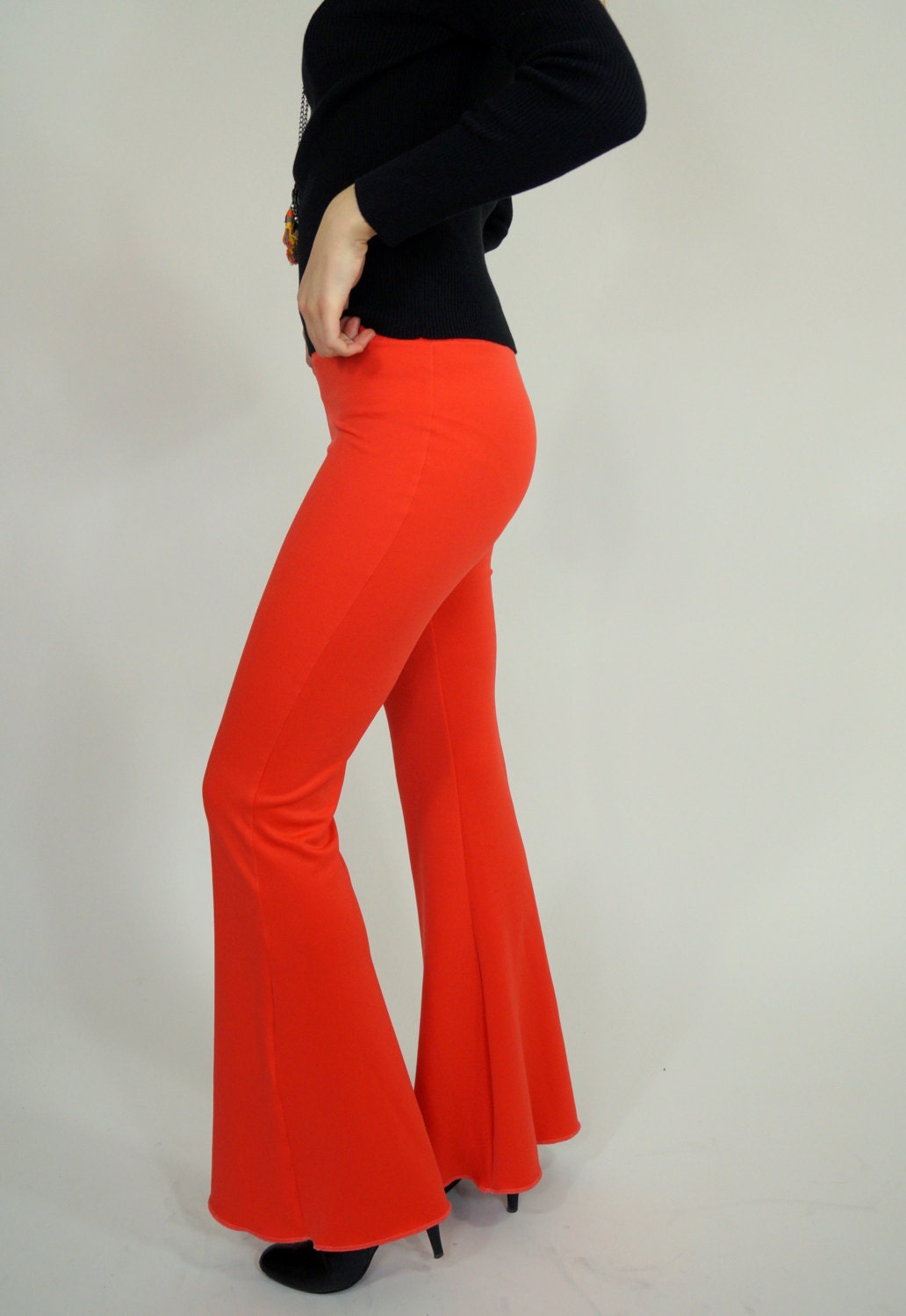 burnt orange bell bottoms