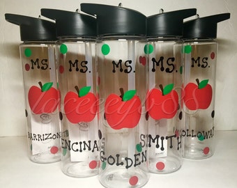 Teacher Water Bottle, Personalized Water Bottle, Teaching Tumbler, Teacher Gifts, Teacher Appreciation Tumbler