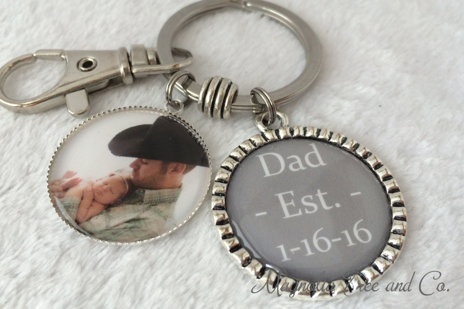 PERSONALIZED Dad Key chain Fathers Day Key Ring Father