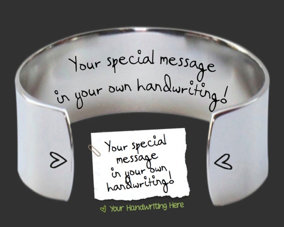 Handwriting Jewelry | Handwriting Bracelet | Design Your Own Bracelet | Handwriting Gift | Personalized Gifts | Korena Loves
