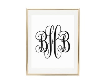 Printable initials | Etsy