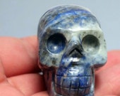 Lapis Lazuli Crystal Skull 2 inch 5th and 6th Chakra Healing Cleared and Charged with Reiki Healing Energies