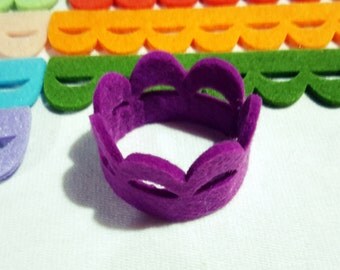 Thick Felt Napkin Ring - DIY - 12 Pieces - Felt Die Cut Napkin Ring - DIY