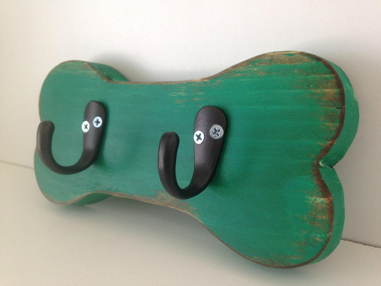 Wood dog leash holder dog bone leash holder small dog leash