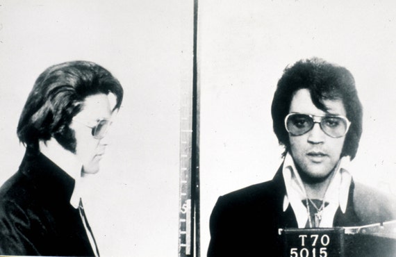  Elvis  Presley police mugshot  photo Jailhouse rock album