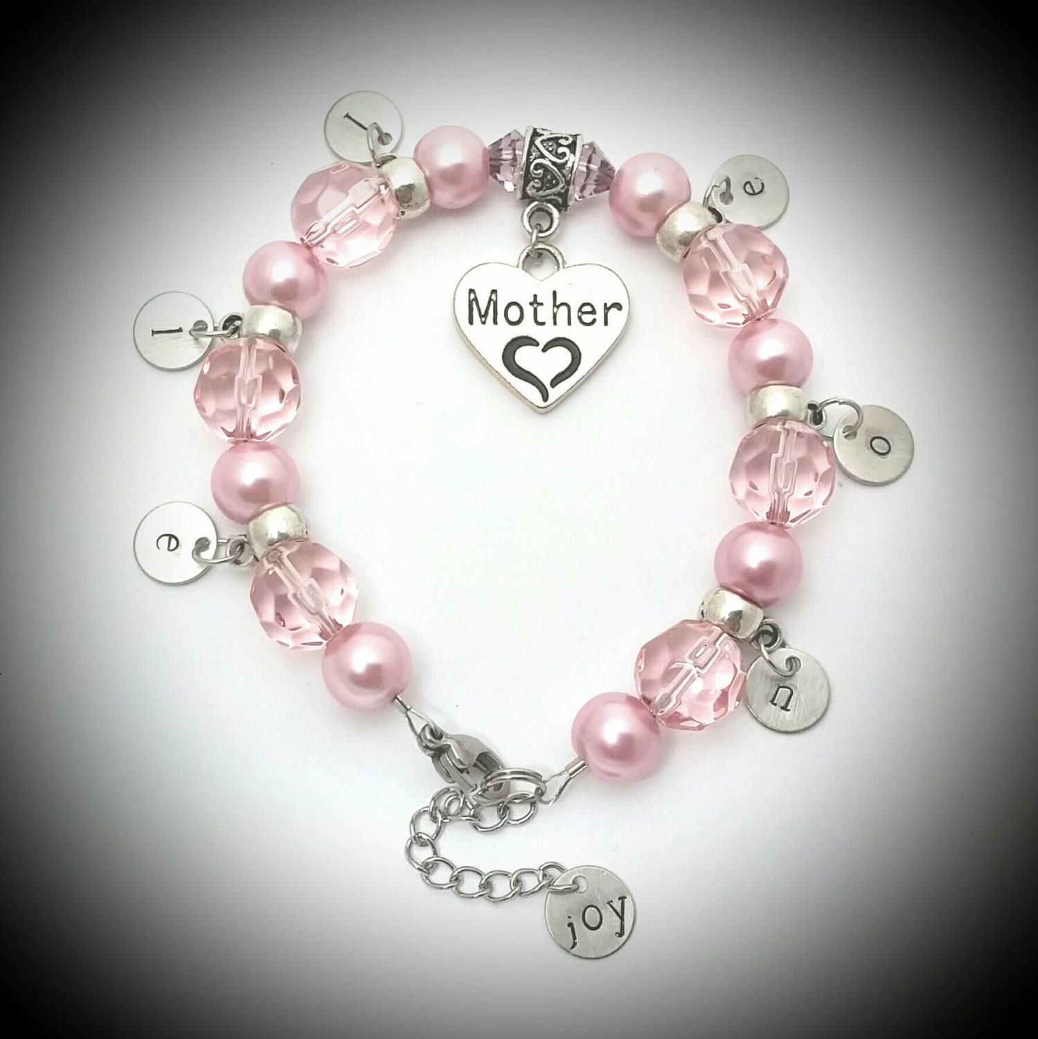 New mom charm braceletIt's a girl by SumabatCreations on Etsy