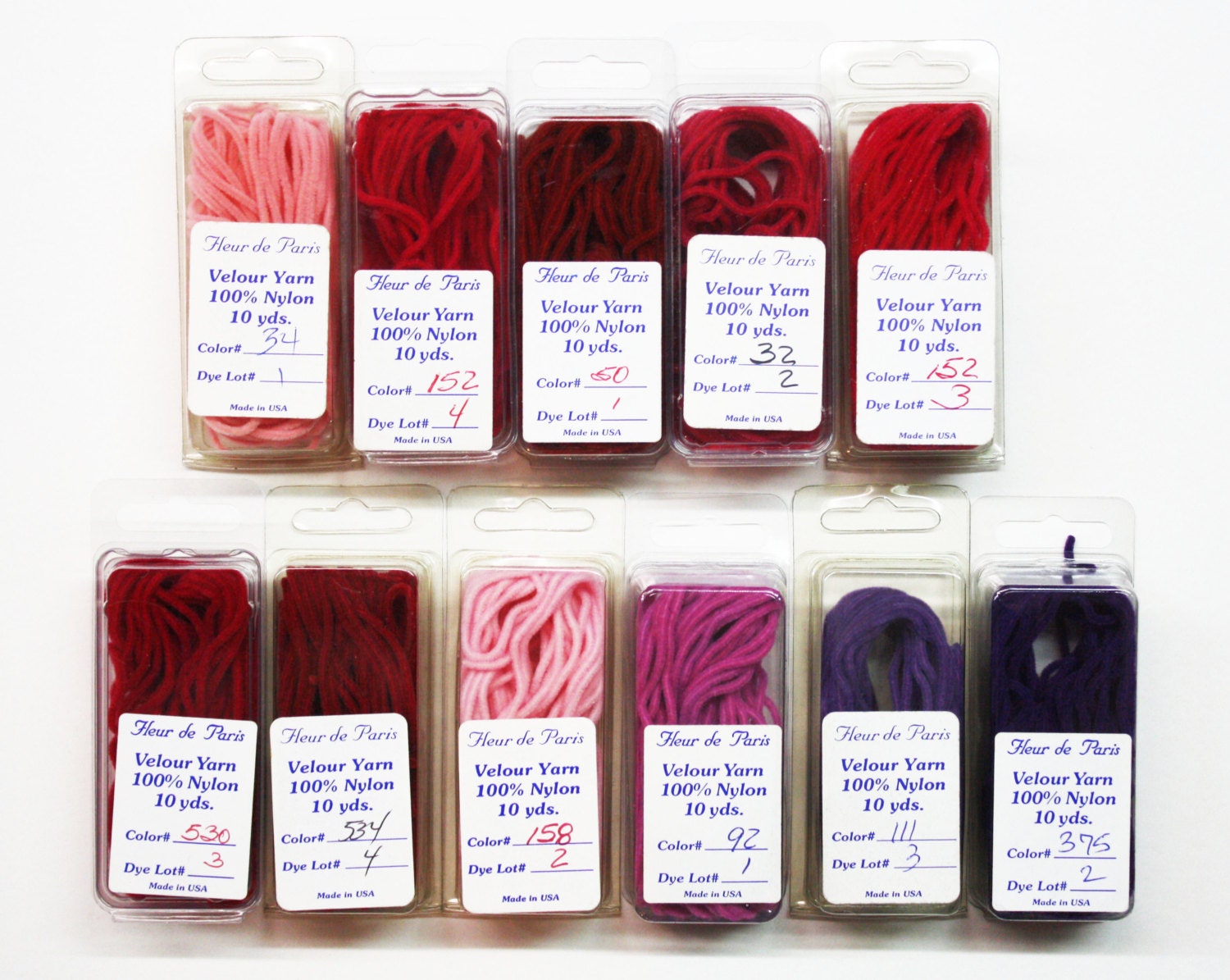 Fleur De Paris Velour 2.99 Each Velour Yarn Velvet Thread