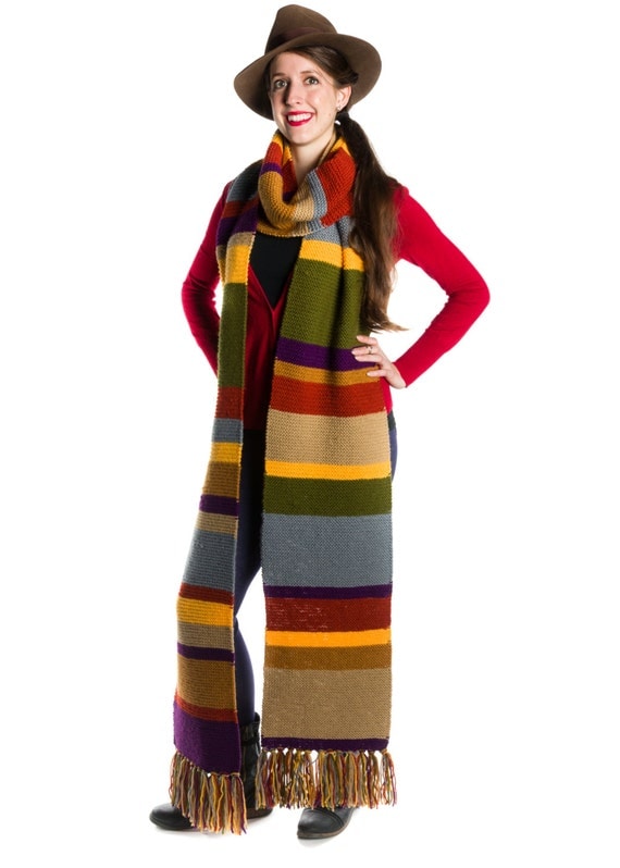 Doctor Who Scarf - Season 12 - Long - Tom Baker Scarf - Handmade