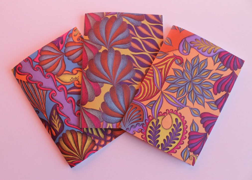 Colourful Notebooks Lined Paper Notebooks A5 Printed