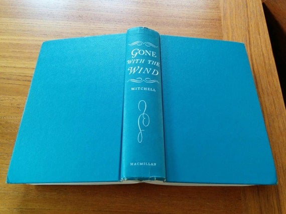 Gone With The Wind Vintage Blue Hardcover Book By CharmAndFunction