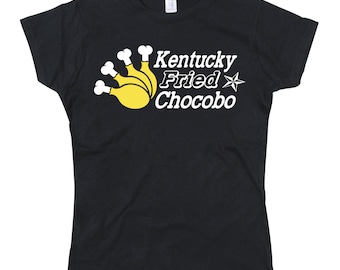 Ladies Kentucky Fried Chocobo KFC Final Fantasy Parody Tshirt