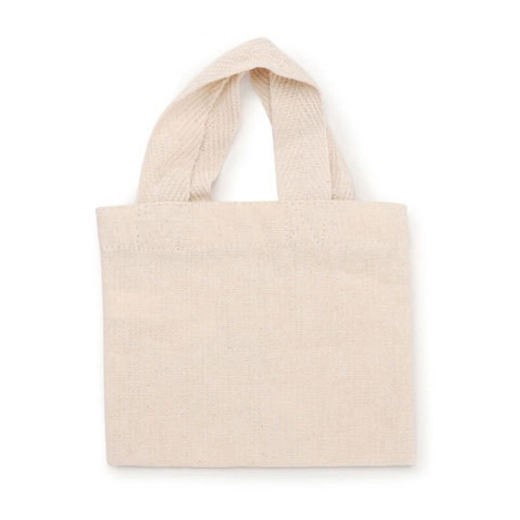 Mini Blank Canvas Tote Bag Unprinted Canvas Tote by UrbanMercant